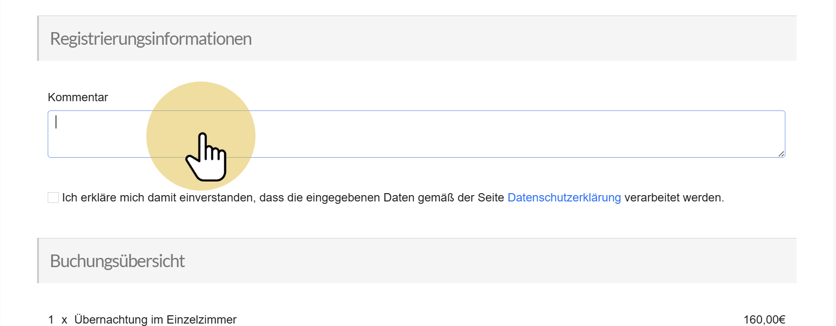 Kommentar für weitere Personen nutzen